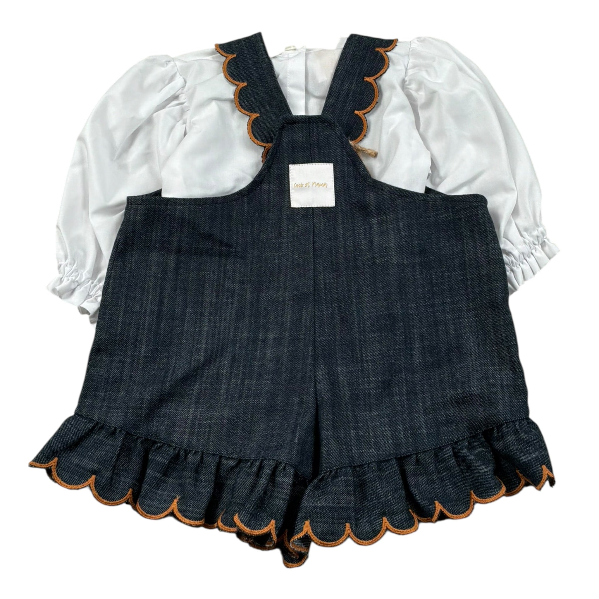 Coco' Et Mama' Completo 2 Pezzi Camicia-Salopette per Neonata EELTTRABABY BLU COCO' ET MAMA' 