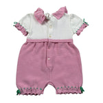 Colori Chiari Pagliaccetto Mezza Manica Bicolore per Neonata FF645968 BIANCO/ROSA COLORI CHIARI 