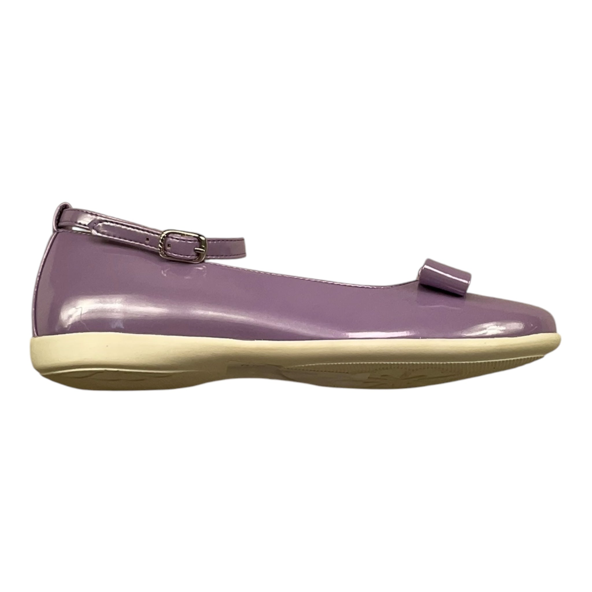 Colori Chiari Ballerina Tinta Unita con Fiocco con Fibia per Bambina FJ953547 LILLA COLORI CHIARI 