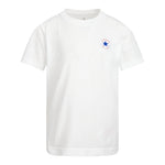 Converse T-Shirt Girocollo tinta unita con Logo Bianco per Bambino 9C9506 BIANCO CONVERSE 