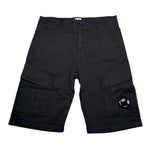 C.P. Company Bermuda Tinta Unita con Girovita Regolabile per Bambino CMQ005 NERO C.P. COMPANY 