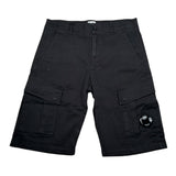 C.P. Company Bermuda Tinta Unita con Girovita Regolabile per Bambino CMQ005 NERO C.P. COMPANY 