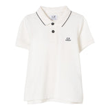 C.P. Company Polo Mezza Manica Tinta Unita per Bambino CNM000 PANNA C.P. COMPANY 