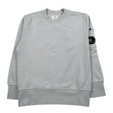 C.P. Company Felpa Chiusa Girocollo Tinta Unita per Bambino CUF00X GRIGIO C.P. COMPANY 