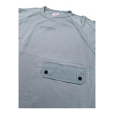 C.P. Company Felpa Chiusa Girocollo Tinta Unita per Bambino CUF015 VERDE ACQUA C.P. COMPANY 