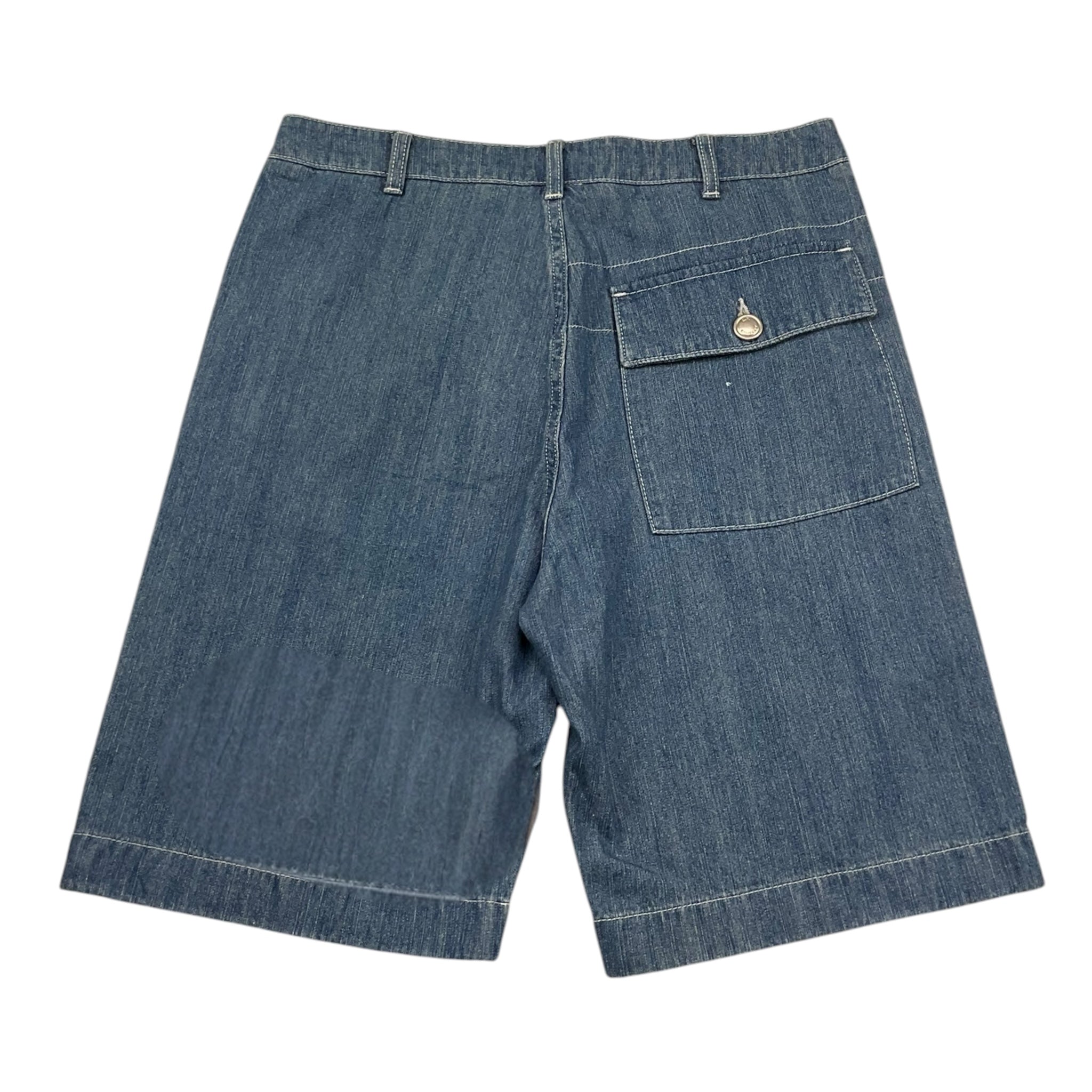 C.P. Company Bermuda Tinta Unita In Denim per Bambino CUQ00A BLU C.P. COMPANY 