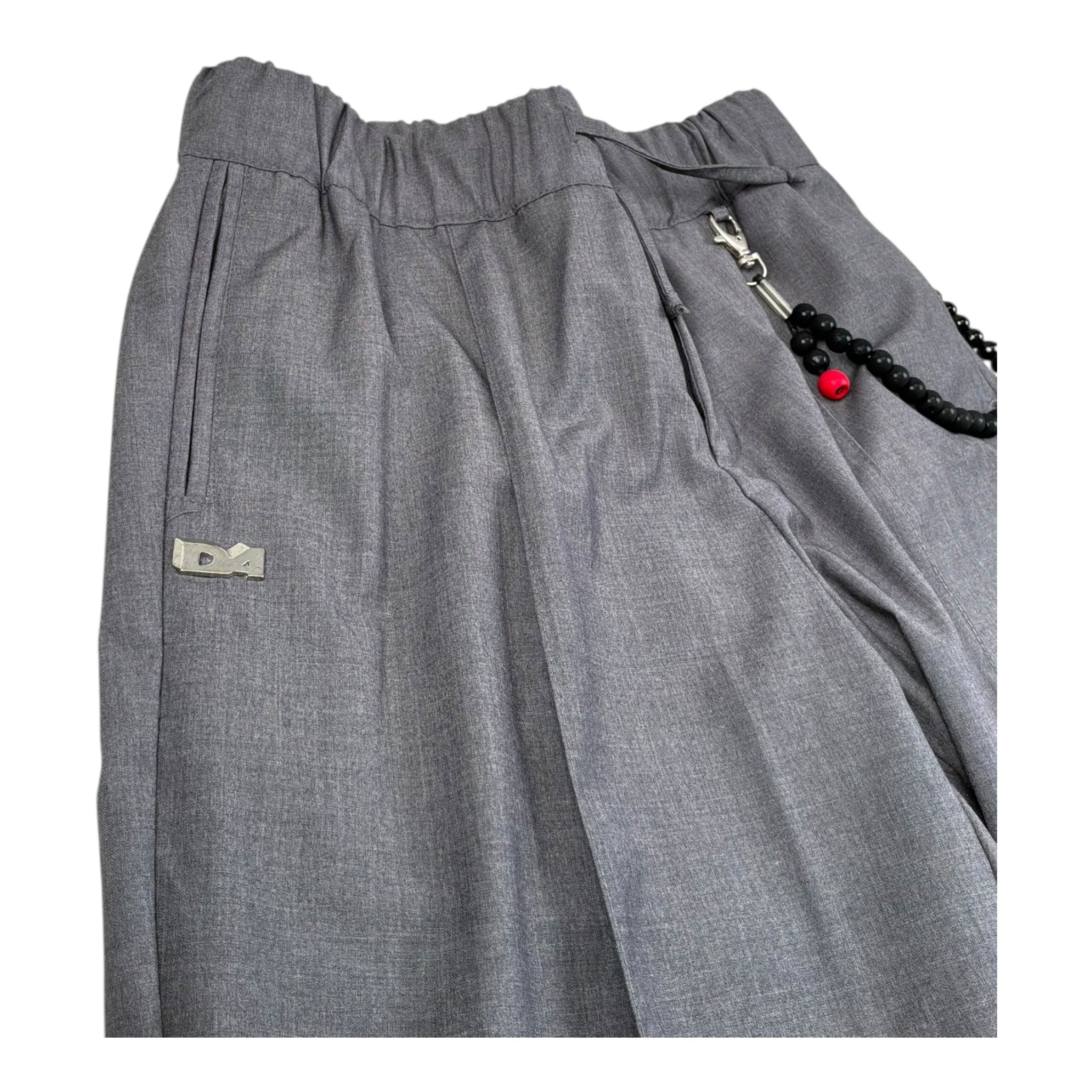 Daniele Alessandrini Pantalone Tinta Unita con Elastico In Vita per Bambino 1231P1365 GRIGIO DANIELE ALESSANDRINI 