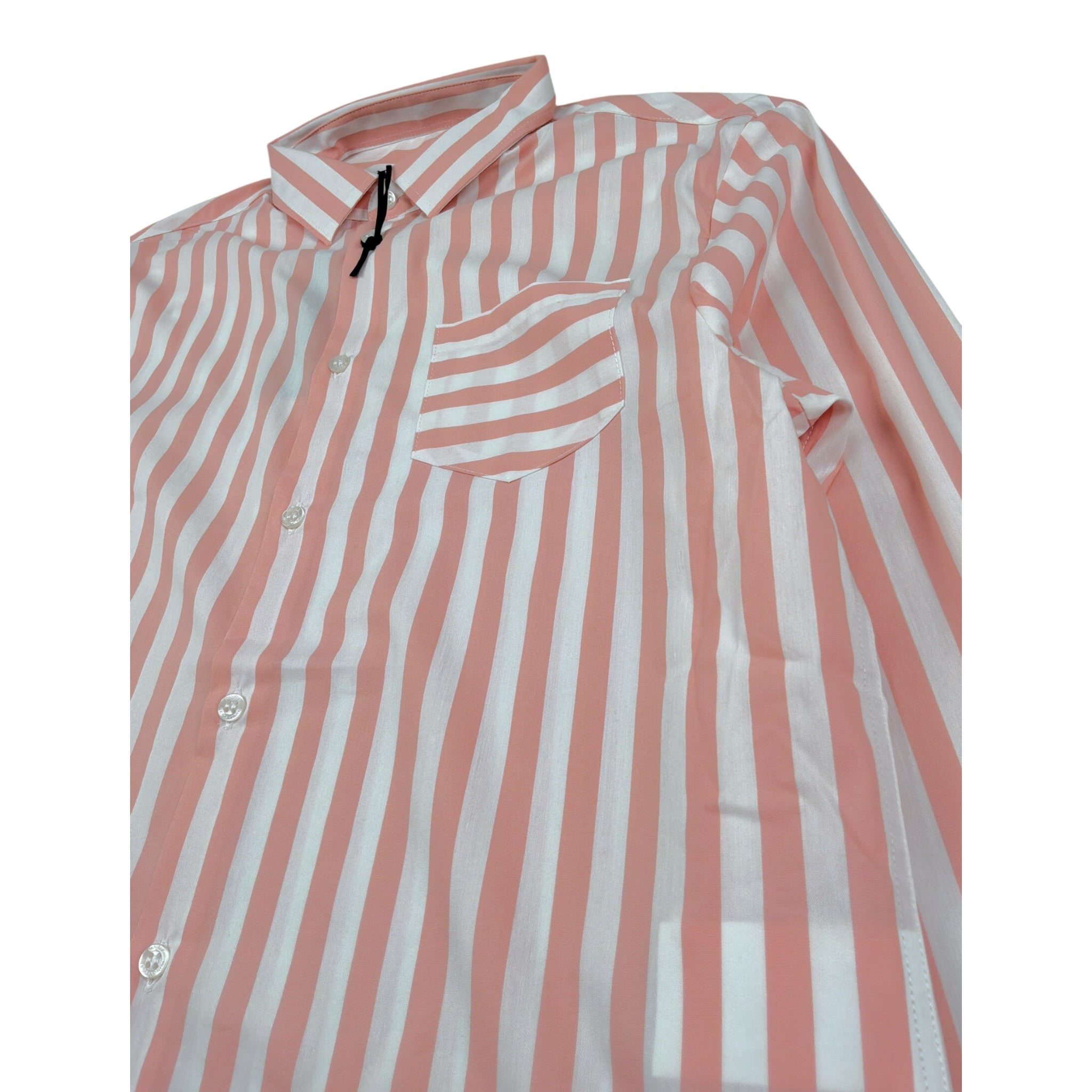 Daniele Alessandrini Camicia Bicolore con Fantasia A Righe Bianco per Bambino 1235C00027 BIANCO DANIELE ALESSANDRINI 