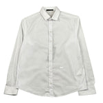 Daniele Alessandrini Camicia Manica Lunga Tinta Unita con Stampa per Bambino 1235C1218 BIANCO DANIELE ALESSANDRINI 