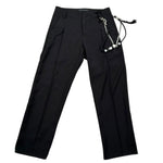 Daniele Alessandrini Pantalone Tinta Unita con Catena per Bambino 1235P00062 NERO DANIELE ALESSANDRINI 