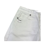 Daniele Alessandrini Jeans Tinta Unita con Girovita Regolabile per Bambino 1235PD00249 BIANCO DANIELE ALESSANDRINI 
