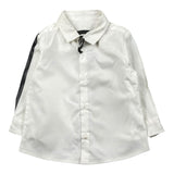 Daniele Alessandrini Camicia Manica Lunga Tinta Unita con Stampa per Neonato 1291C0826X PANNA DANIELE ALESSANDRINI 
