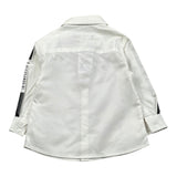 Daniele Alessandrini Camicia Manica Lunga Tinta Unita con Stampa per Neonato 1291C0826X PANNA DANIELE ALESSANDRINI 