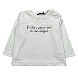 Daniele Alessandrini Shirt Girocollo Tinta Unita con Logo per Neonato 1291M00072N BIANCO DANIELE ALESSANDRINI 