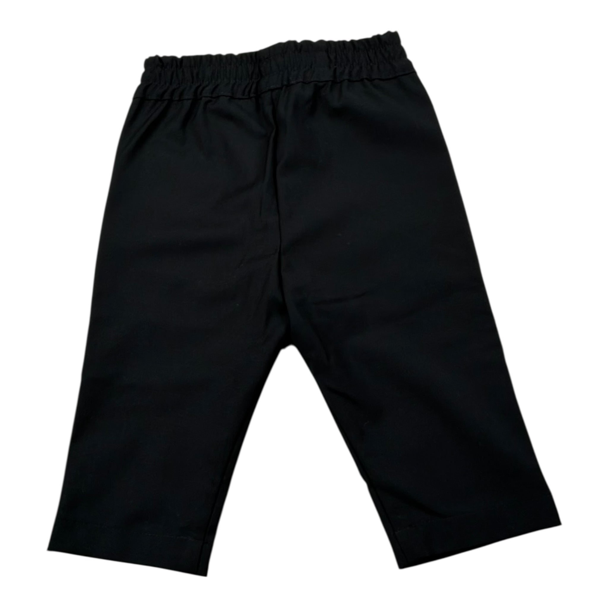 Daniele Alessandrini Pantalone Tinta Unita con Elastico In Vita per Neonato 1291P00043 NERO DANIELE ALESSANDRINI 