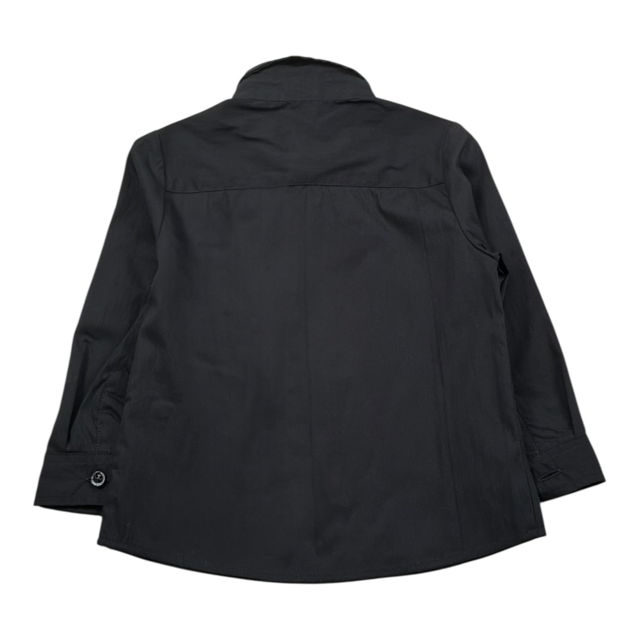 Daniele Alessandrini Camicia Manica Lunga Tinta Unita con Stampa per Neonato 1295C00084 NERO DANIELE ALESSANDRINI 