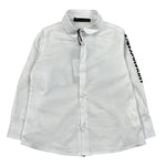 Daniele Alessandrini Camicia Manica Lunga Tinta Unita con Stampa per Neonato 1295C00110 BIANCO DANIELE ALESSANDRINI 