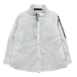 Daniele Alessandrini Camicia Manica Lunga Tinta Unita con Stampa per Neonato 1295C00110 BIANCO DANIELE ALESSANDRINI 