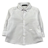 Daniele Alessandrini Camicia Manica Lunga Tinta Unita con Logo per Neonato 1295C00267 BIANCO DANIELE ALESSANDRINI 
