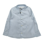 Daniele Alessandrini Camicia Manica Lunga Tinta Unita con Stampa per Neonato 1295C0674 AZZURRO DANIELE ALESSANDRINI 