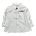 Daniele Alessandrini Camicia Tinta Unita con Logo per Neonato 1295C0778N BIANCO DANIELE ALESSANDRINI 
