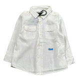 Daniele Alessandrini Camicia tinta unita con Stampa Bianco per Neonato 1295C0823 BIANCO DANIELE ALESSANDRINI 