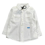 Daniele Alessandrini Camicia tinta unita con Stampa Bianco per Neonato 1295C0823 BIANCO DANIELE ALESSANDRINI 