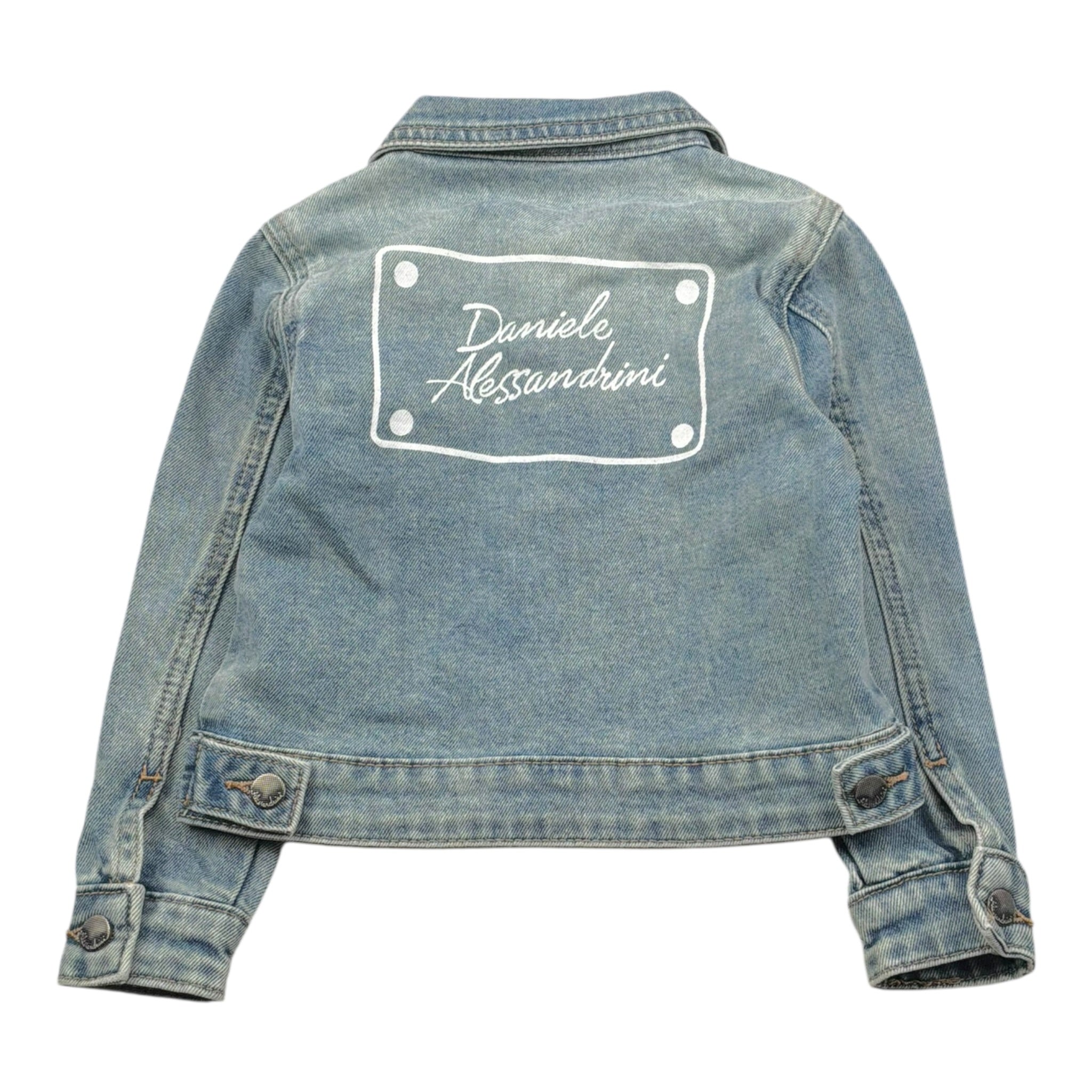Daniele Alessandrini Giubbino In Denim Tinta Unita per Neonato 1295OD00172X AZZURRO DANIELE ALESSANDRINI 