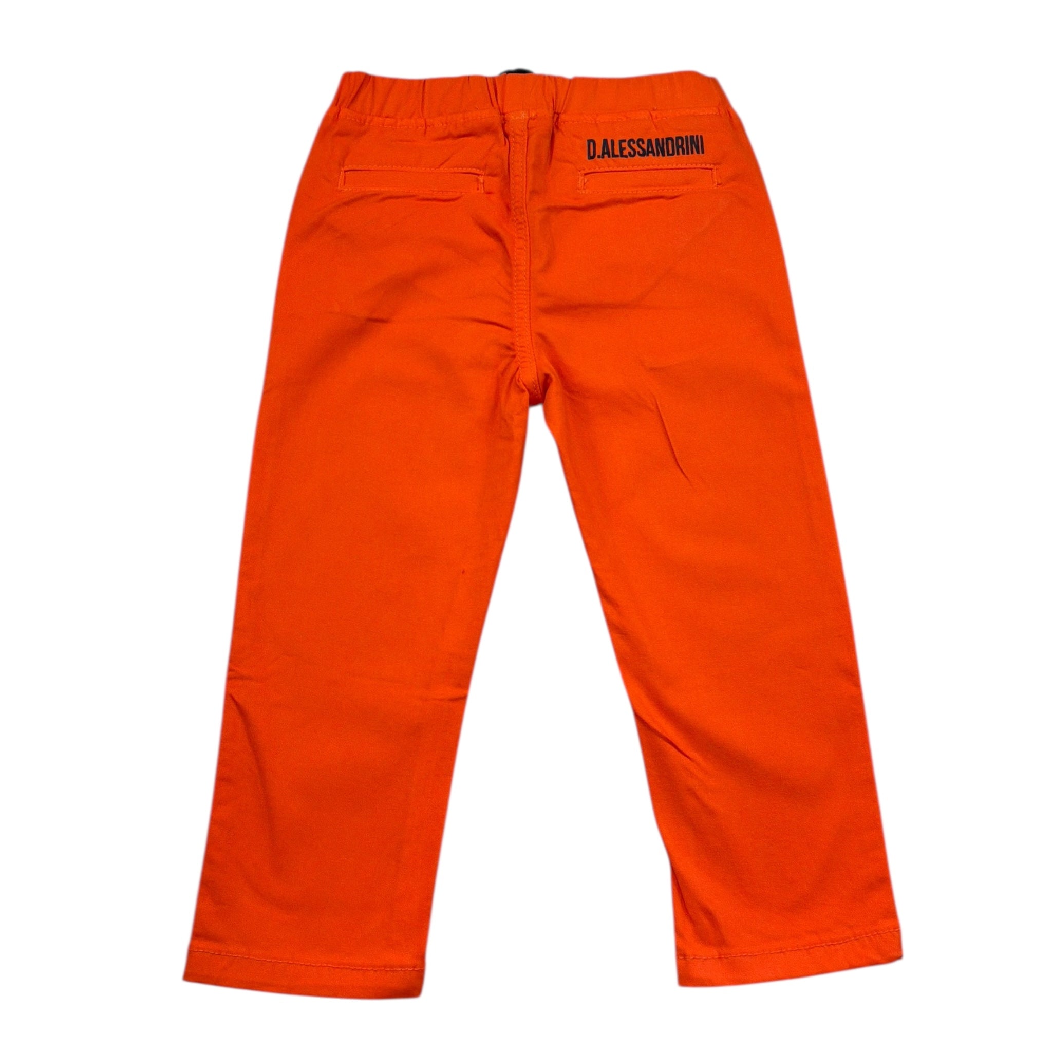 Daniele Alessandrini Pantalone Tinta Unita con Elastico In Vita per Bambino 1295P00206J ARANCIONE DANIELE ALESSANDRINI 