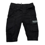 Daniele Alessandrini Pantalone Tinta Unita con Elastico In Vita per Neonato 1295P00262 NERO DANIELE ALESSANDRINI 