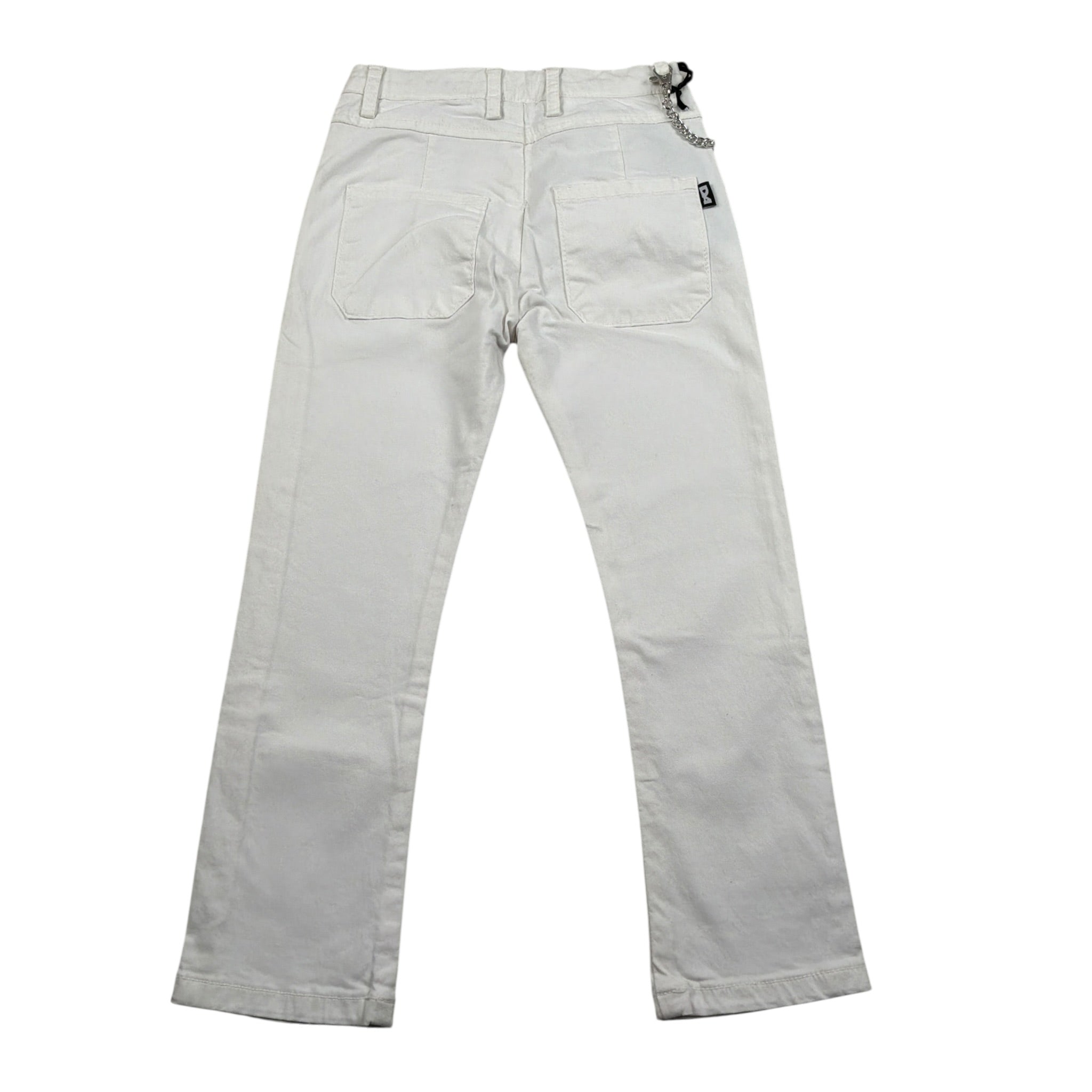 Daniele Alessandrini Pantalone tinta unita con Girovita Regolabile Bianco per Bambino 1295P0869J BIANCO DANIELE ALESSANDRINI 