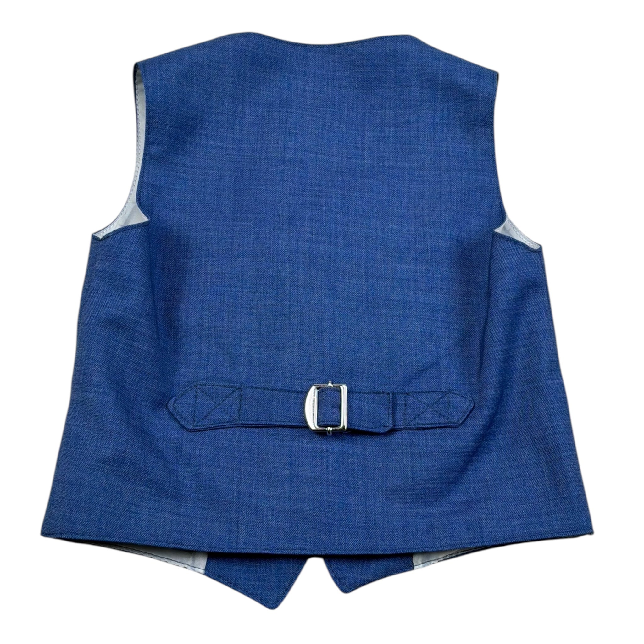Daniele Alessandrini Gilet Tinta Unita con Bottoni per Bambino 1296B00052 BLU DANIELE ALESSANDRINI 