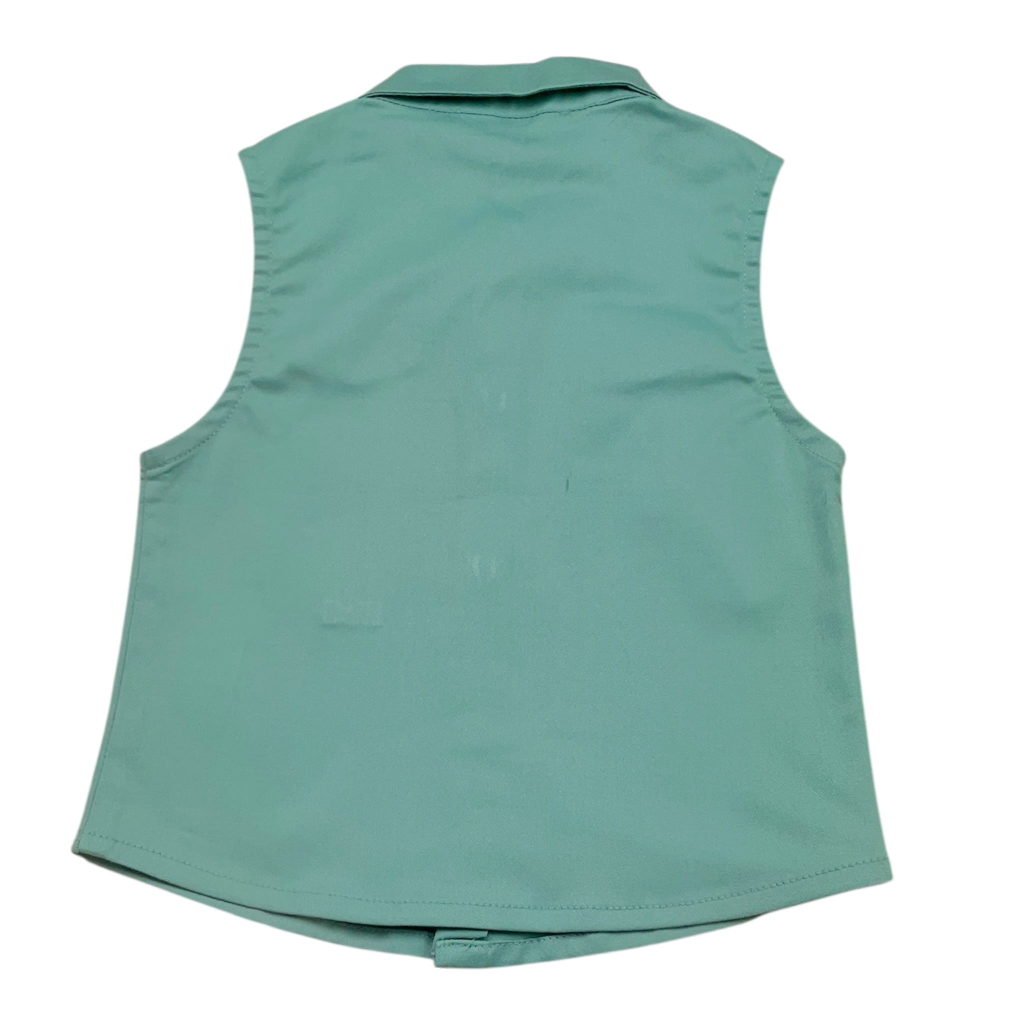 Daniele Alessandrini Camicia Smanicata Tinta Unita per Neonato 1296C00236 VERDE ACQUA DANIELE ALESSANDRINI 