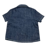 Daniele Alessandrini Camicia Mezza Manica In Denim per Neonato 1296CD00200 BLU DANIELE ALESSANDRINI 