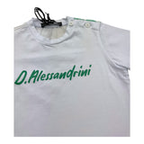 Daniele Alessandrini T-Shirt Tinta Unita con Stampa per Neonato 1296M00223 BIANCO/VERDE DANIELE ALESSANDRINI 