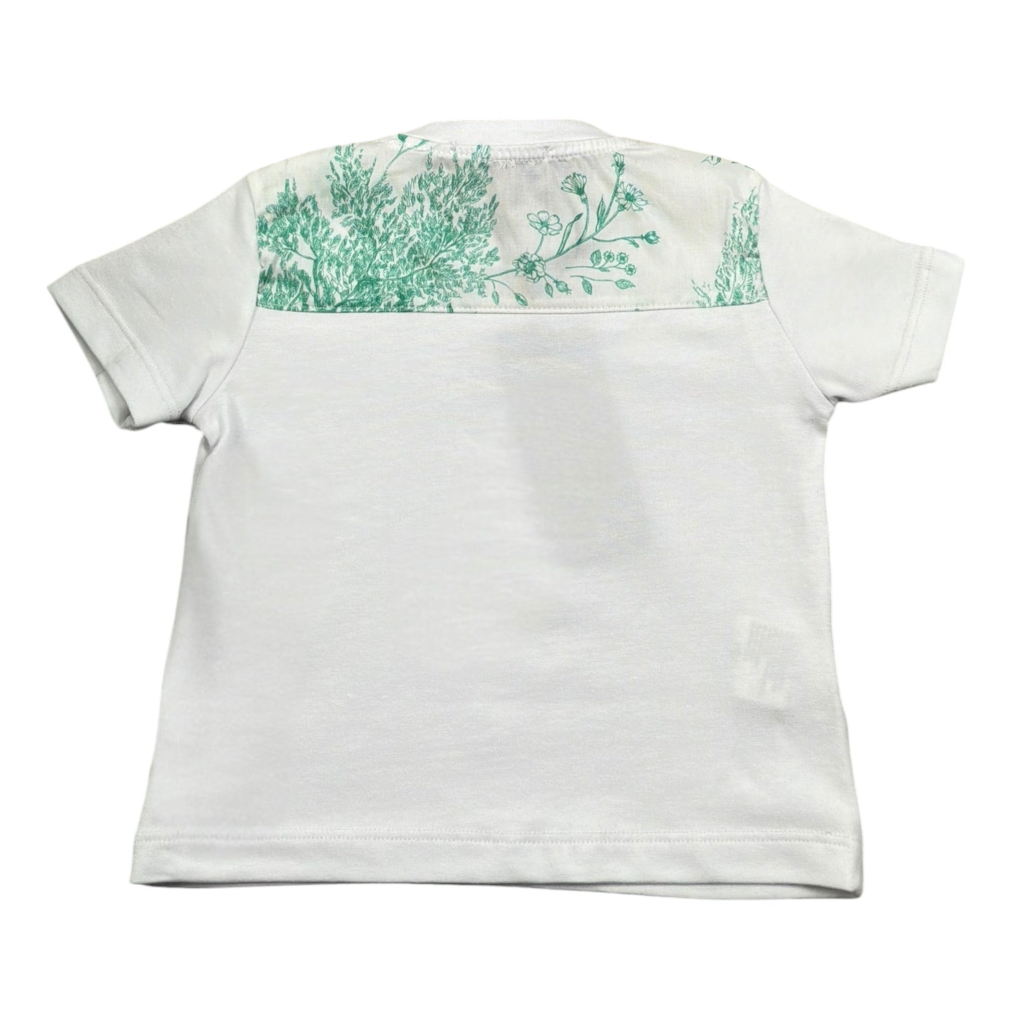 Daniele Alessandrini T-Shirt Tinta Unita con Stampa per Neonato 1296M00223X BIANCO DANIELE ALESSANDRINI 