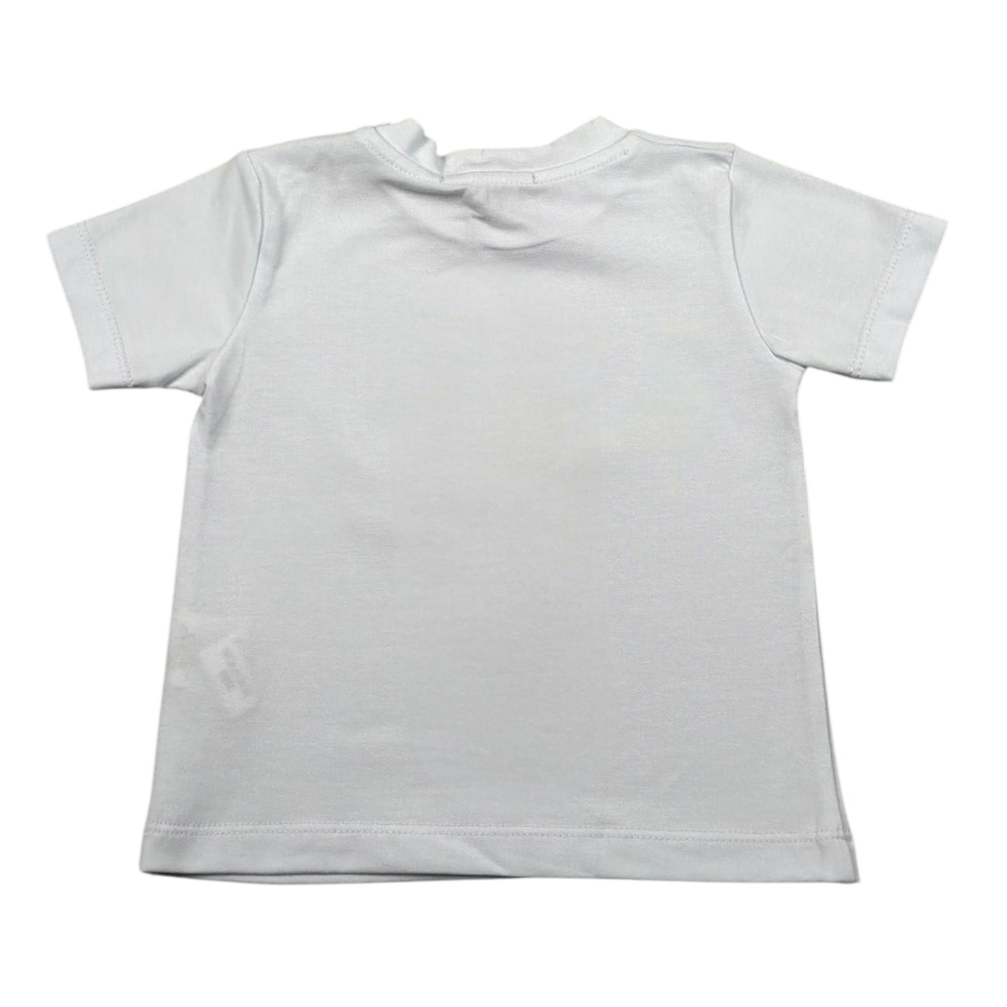 Daniele Alessandrini T-Shirt Girocollo Tinta Unita con Stampa per Neonato 1296M00237X BIANCO DANIELE ALESSANDRINI 