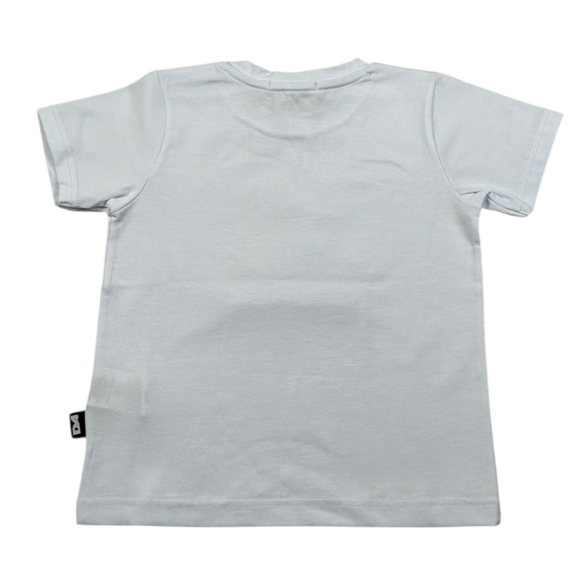Daniele Alessandrini T-Shirt Girocollo Tinta Unita con Stampa per Bambino 1296M00261JX BIANCO DANIELE ALESSANDRINI 