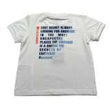Daniele Alessandrini T-Shirt Girocollo tinta unita con Stampa Bianco per Neonato 1296M0816 BIANCO DANIELE ALESSANDRINI 