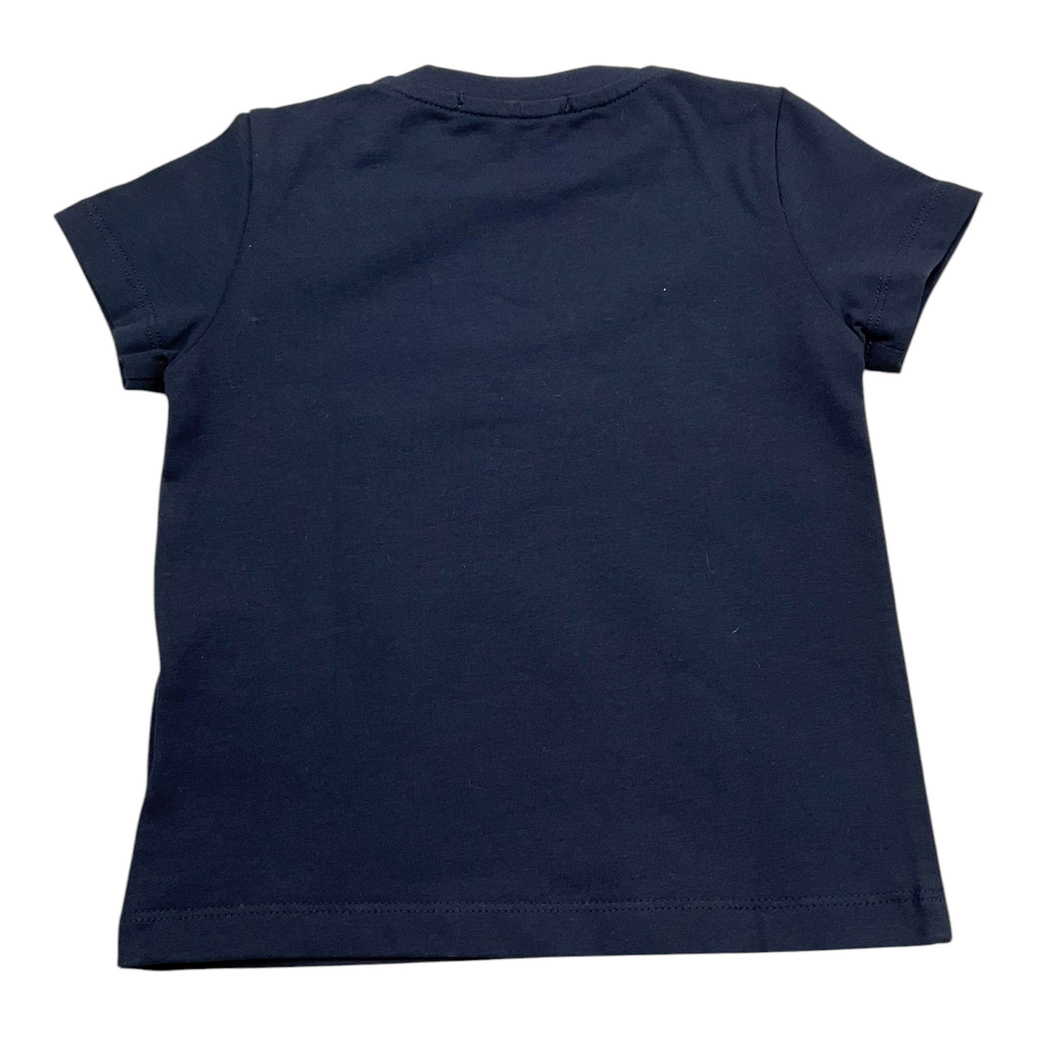 Daniele Alessandrini T-Shirt Girocollo Tinta Unita con Logo per Neonato 1296M0904 BLU DANIELE ALESSANDRINI 