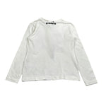 Diadora Shirt tinta unita Girocollo con Stampa Bianco per Bambina 021527 BIANCO DIADORA 
