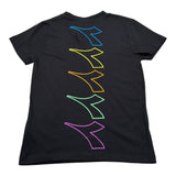 Diadora T-Shirt Girocollo tinta unita con Logo Nero per Bambino 033218 NERO DIADORA 