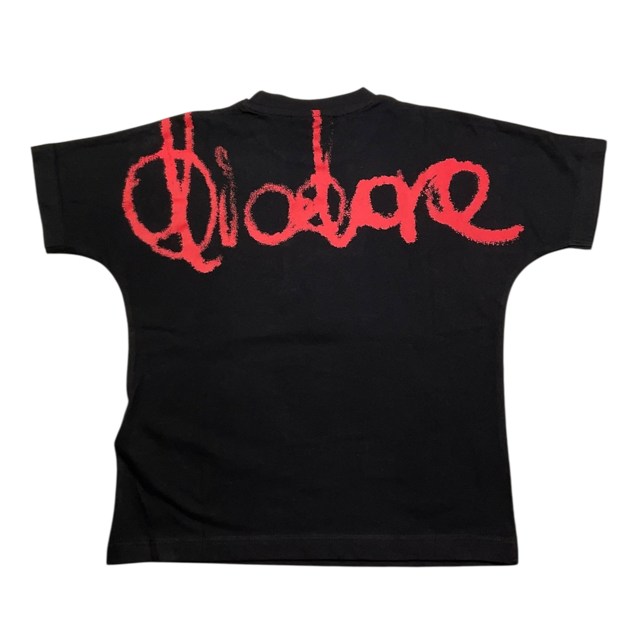 Diadora T-Shirt Girocollo Tinta Unita con Logo per Neonato S4DIBBTH065N NERO DIADORA 