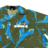 Diadora Camicia Mezzaz Manica tinta unita Stampa Fantasia Verde per Bambino S4DIJBSI052 VERDE DIADORA 