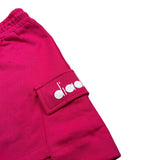 Diadora Short In Felpa tinta unita con Logo Fuxia per Bambina S4DIJGSH016 FUXIA DIADORA 