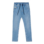 Diesel Jeans Tinta Unita con Elastico In Vita per Bambino 00J3AJ AZZURRO DIESEL 