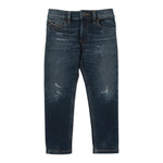 Diesel Jeans tinta unita con Girovita Regolabile Blu per Bambino J00990X BLU DIESEL 
