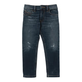 Diesel Jeans tinta unita con Girovita Regolabile Blu per Bambino J00990X BLU DIESEL 