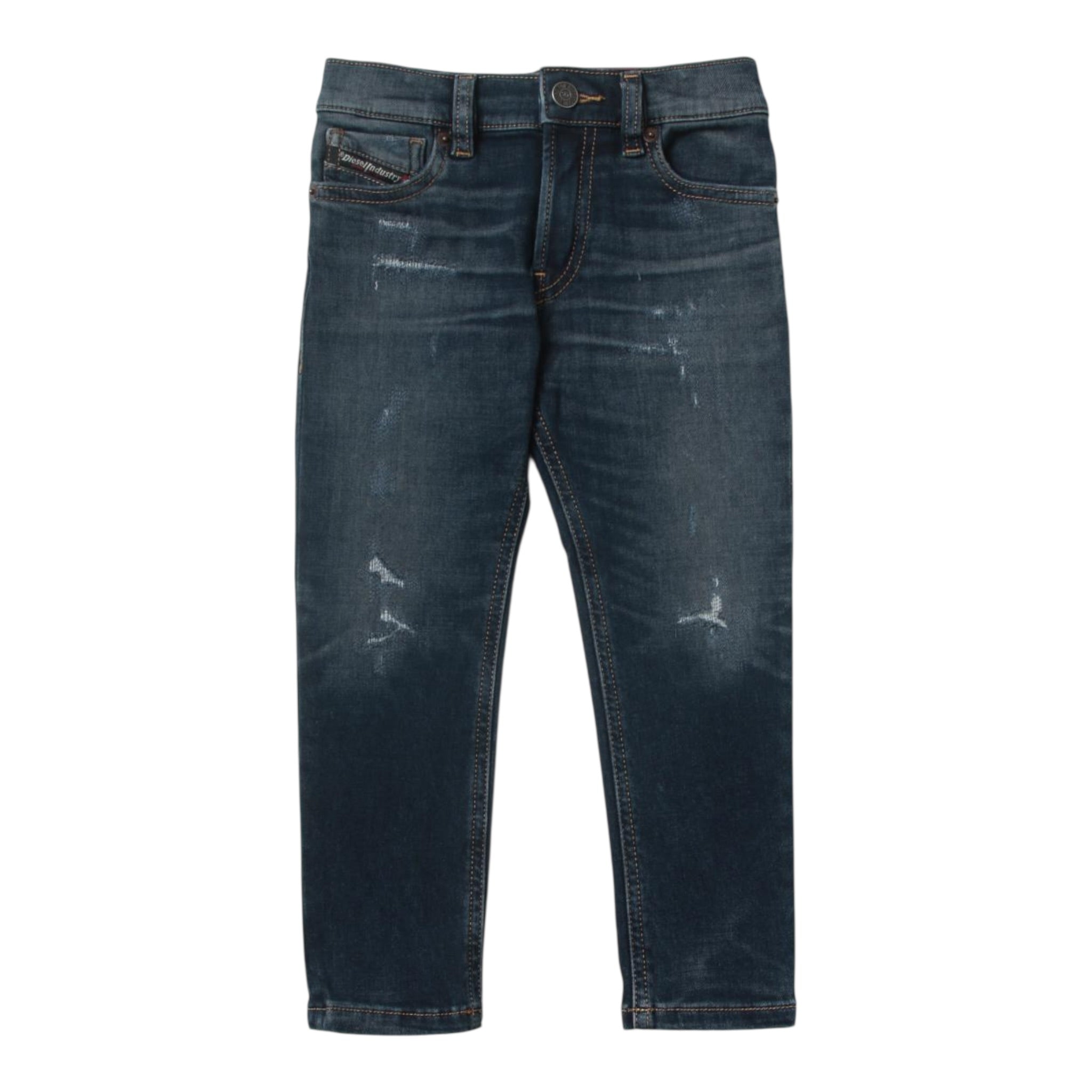 Diesel Jeans tinta unita con Girovita Regolabile Blu per Bambino J00990X BLU DIESEL 