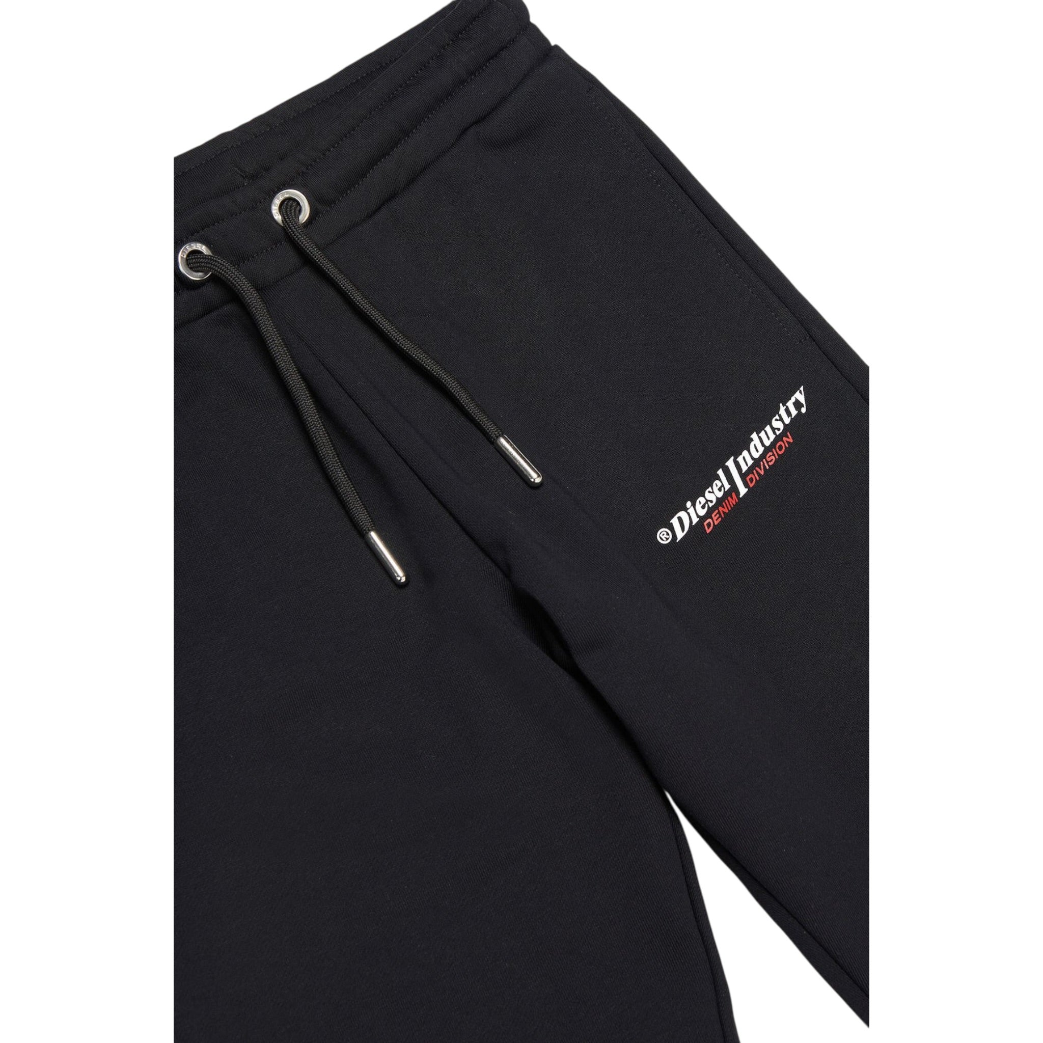 Diesel Pantalone Modello Tuta tinta unita con Logo Nero per Bambino J01095 NERO DIESEL 